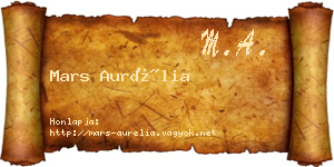 Mars Aurélia névjegykártya